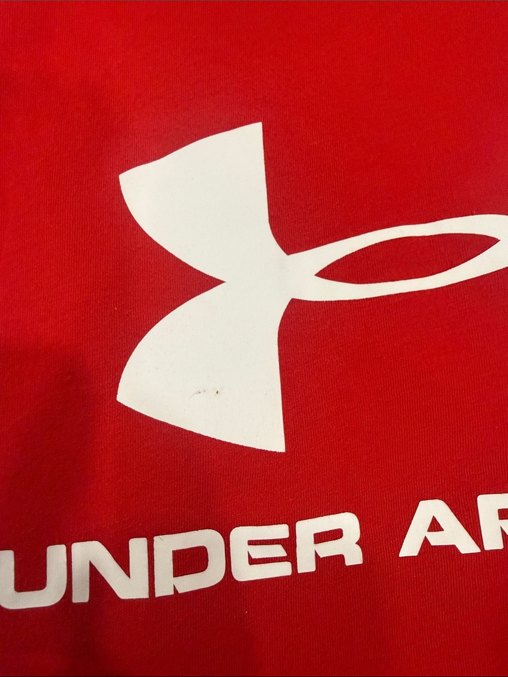 Men’s Under Armour Short Sleeve Logo Tees - Red & Blue size - Large - Picture 2 of 8